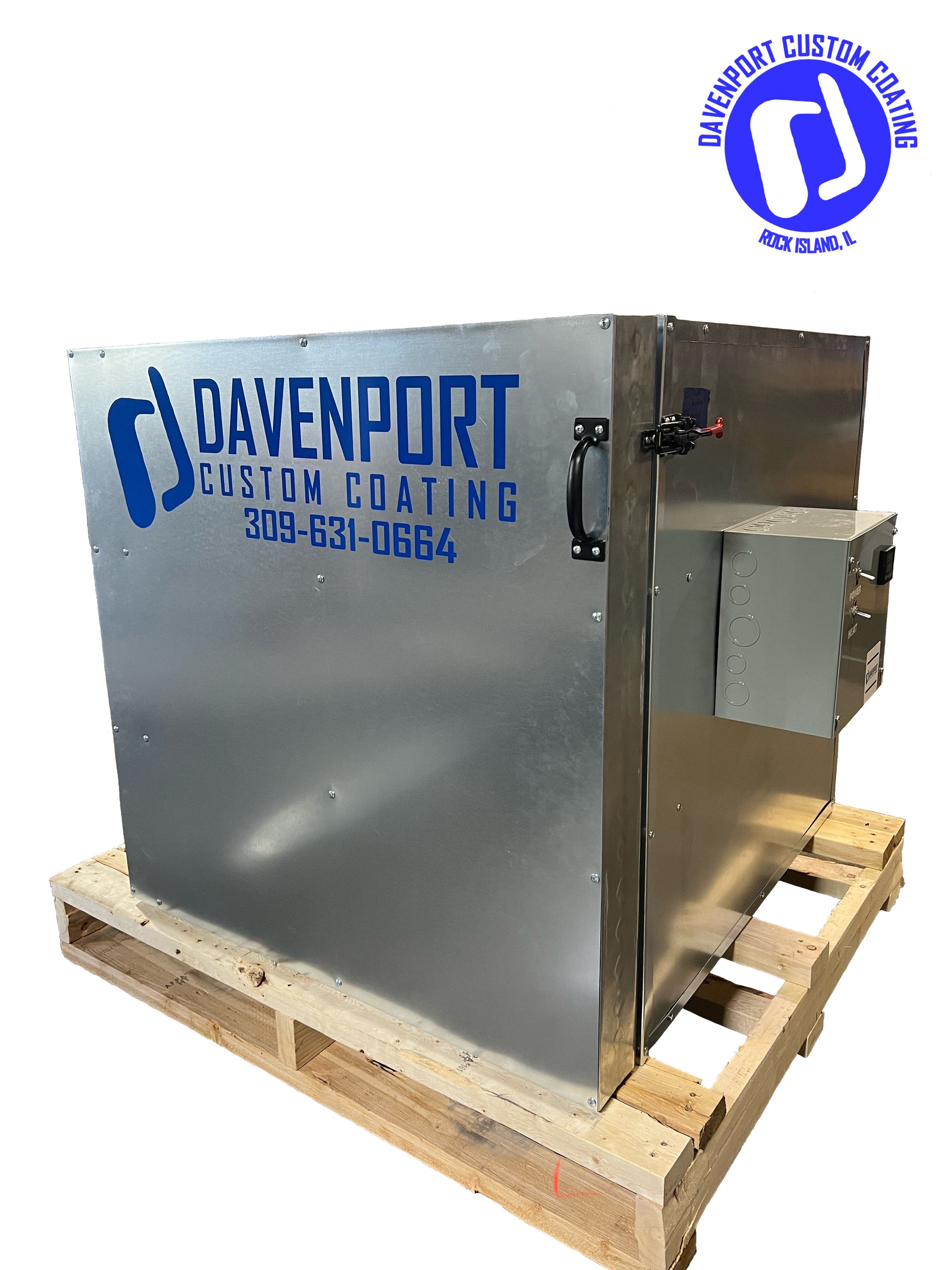 4x4x4 Electric Batch Powder Coating Oven